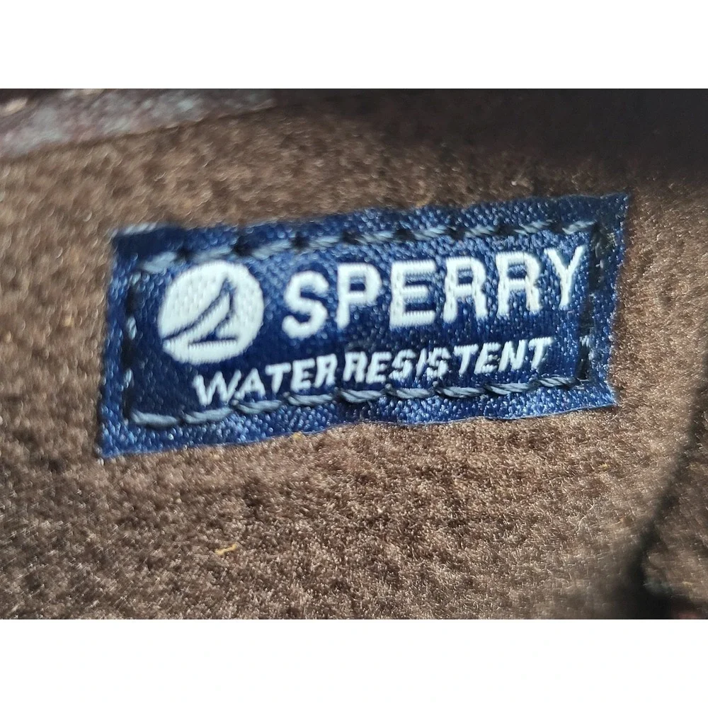 Sperry Saltwater Duck Boots Women's 6 Brown Gray NWOB Leather‎ Water-Resistant
